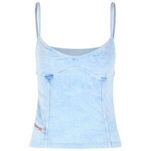 Diesel 'Ony' Light Blue Stretch Cotton Tank Top Women